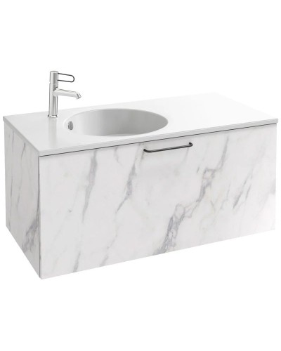 Тумба белый мрамор 100 см Jacob Delafon Odeon Rive Gauche EB2514-R9-NR4