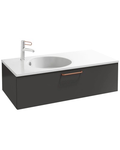 Тумба серый антрацит 100 см Jacob Delafon Odeon Rive Gauche EB2516-R7-N14