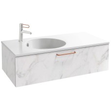 Тумба белый мрамор 100 см Jacob Delafon Odeon Rive Gauche EB2516-R7-NR4