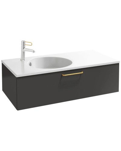 Тумба серый антрацит 100 см Jacob Delafon Odeon Rive Gauche EB2516-R8-N14