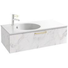 Тумба белый мрамор 100 см Jacob Delafon Odeon Rive Gauche EB2516-R8-NR4