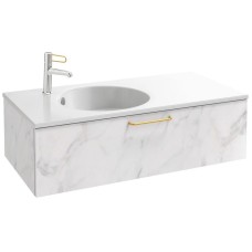 Тумба белый мрамор 100 см Jacob Delafon Odeon Rive Gauche EB2516-R8-NR4