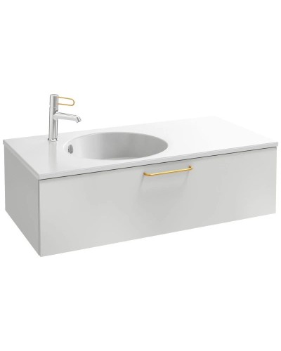 Тумба белый глянец 100 см Jacob Delafon Odeon Rive Gauche EB2516-R8-G1C