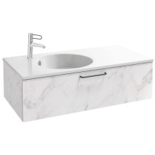 Тумба белый мрамор 100 см Jacob Delafon Odeon Rive Gauche EB2516-R9-NR4