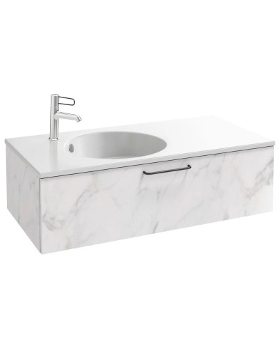 Тумба белый мрамор 100 см Jacob Delafon Odeon Rive Gauche EB2516-R9-NR4
