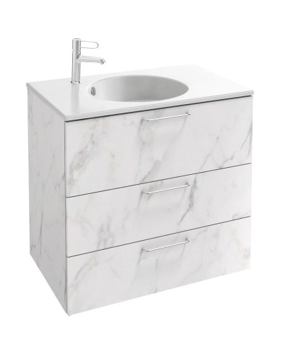 Тумба белый мрамор 80 см Jacob Delafon Odeon Rive Gauche EB2532-R5-NR4