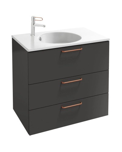 Тумба серый антрацит 80 см Jacob Delafon Odeon Rive Gauche EB2532-R7-N14