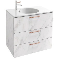 Тумба белый мрамор 80 см Jacob Delafon Odeon Rive Gauche EB2532-R7-NR4