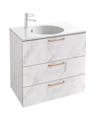 Тумба белый мрамор 80 см Jacob Delafon Odeon Rive Gauche EB2532-R7-NR4