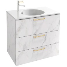 Тумба белый мрамор 80 см Jacob Delafon Odeon Rive Gauche EB2532-R8-NR4