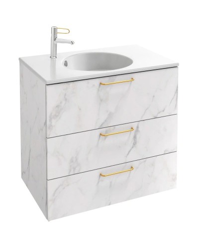 Тумба белый мрамор 80 см Jacob Delafon Odeon Rive Gauche EB2532-R8-NR4