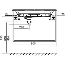 Тумба белый 80 см Jacob Delafon Odeon Rive Gauche EB2522-R5-N18
