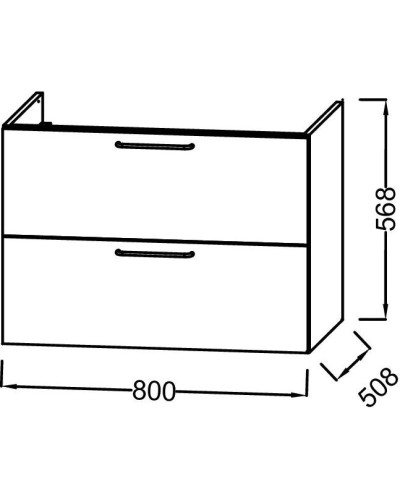 Тумба белый мрамор 80 см Jacob Delafon Odeon Rive Gauche EB2522-R6-NR4