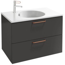 Тумба серый антрацит 80 см Jacob Delafon Odeon Rive Gauche EB2522-R7-N14