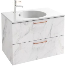 Тумба белый мрамор 80 см Jacob Delafon Odeon Rive Gauche EB2522-R7-NR4