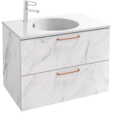 Тумба белый мрамор 80 см Jacob Delafon Odeon Rive Gauche EB2522-R7-NR4