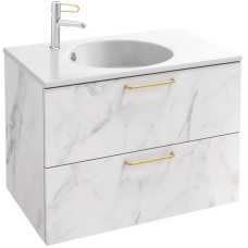 Тумба белый мрамор 80 см Jacob Delafon Odeon Rive Gauche EB2522-R8-NR4