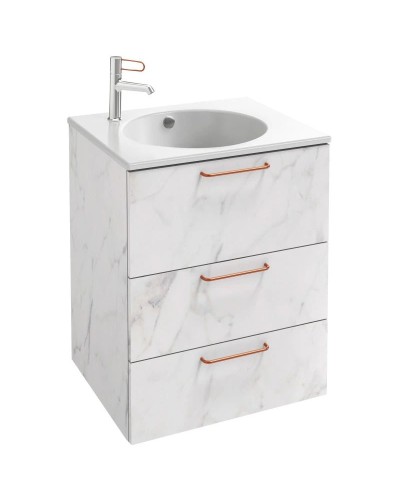 Тумба белый мрамор 60 см Jacob Delafon Odeon Rive Gauche EB2530-R7-NR4