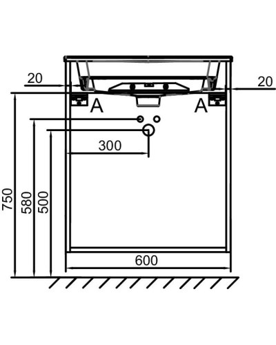Тумба белый матовый 60 см Jacob Delafon Odeon Rive Gauche EB2530-R7-M49