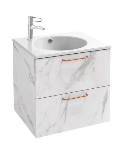 Тумба белый мрамор 60 см Jacob Delafon Odeon Rive Gauche EB2520-R7-NR4