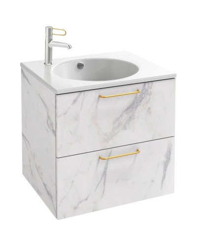 Тумба белый мрамор 60 см Jacob Delafon Odeon Rive Gauche EB2520-R8-NR4