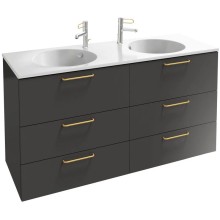 Тумба серый антрацит 140 см Jacob Delafon Odeon Rive Gauche EB2536-R8-N14