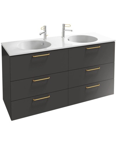 Тумба серый антрацит 140 см Jacob Delafon Odeon Rive Gauche EB2536-R8-N14