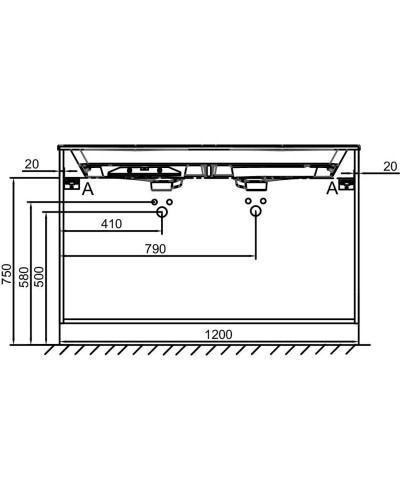 Тумба белый 120 см Jacob Delafon Odeon Rive Gauche EB2535-R9-N18