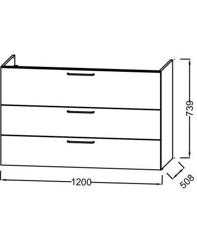 Тумба белый глянец 120 см Jacob Delafon Odeon Rive Gauche EB2535-R9-G1C