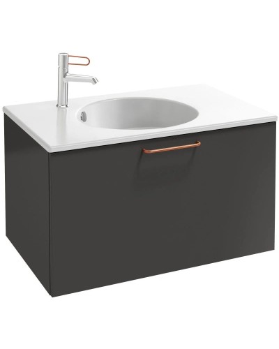 Тумба серый антрацит 80 см Jacob Delafon Odeon Rive Gauche EB2512-R7-N14