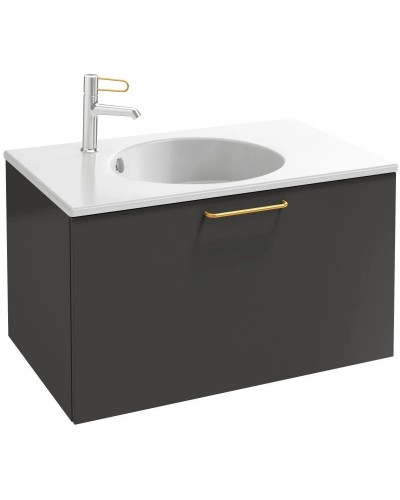 Тумба серый антрацит 80 см Jacob Delafon Odeon Rive Gauche EB2512-R8-N14