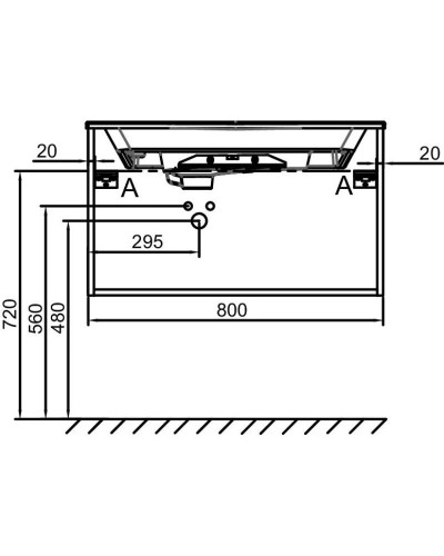 Тумба белый матовый 80 см Jacob Delafon Odeon Rive Gauche EB2512-R9-M49