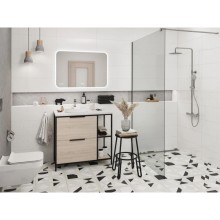 Тумба дуб/черный 80,4 см Cersanit Bosquet A63012