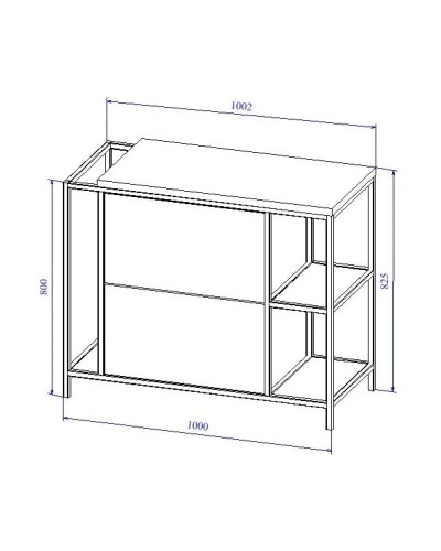 Тумба дуб/черный 100,2 см Cersanit Bosquet A63013
