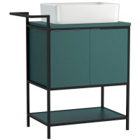 Тумба зеленый/черный 80 см Cersanit Botanique A63014