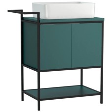 Тумба зеленый/черный 80 см Cersanit Botanique A63014
