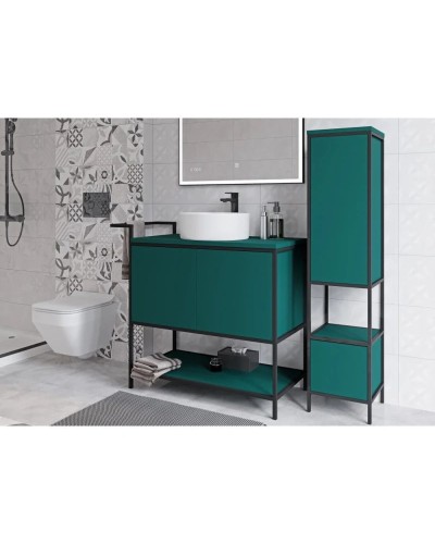 Тумба зеленый/черный 100 см Cersanit Botanique A63015