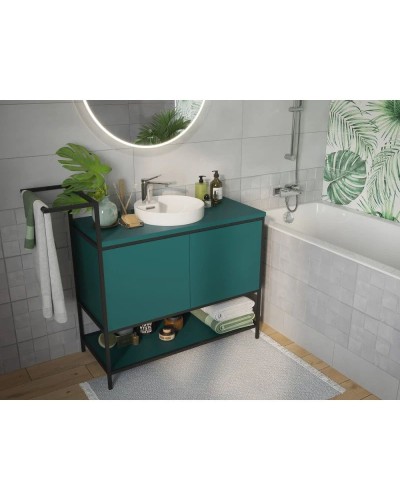 Тумба зеленый/черный 100 см Cersanit Botanique A63015