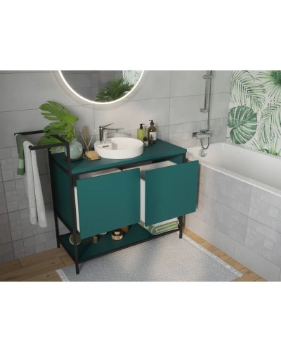 Тумба зеленый/черный 100 см Cersanit Botanique A63015