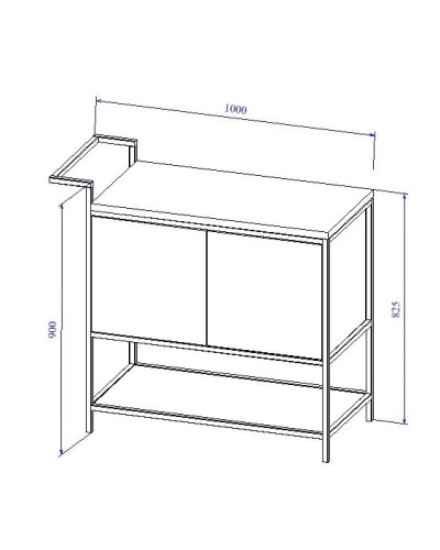 Тумба зеленый/черный 100 см Cersanit Botanique A63015
