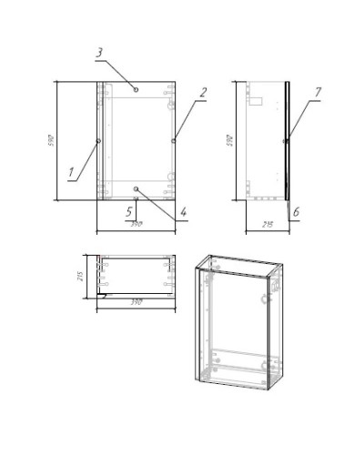 Тумба белый глянец 39 см Cersanit Moduo SZ-MOD-MO40/Wh
