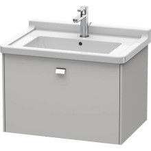 Тумба бетонно-серый матовый 67 см Duravit Brioso BR404101007