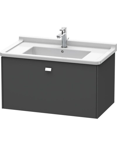 Тумба графит матовый 82 см Duravit Brioso BR404201049