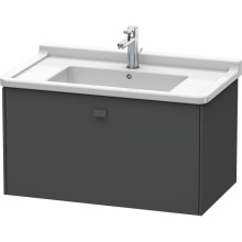Тумба графит матовый 82 см Duravit Brioso BR404204949