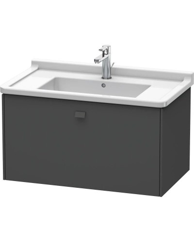 Тумба графит матовый 82 см Duravit Brioso BR404204949