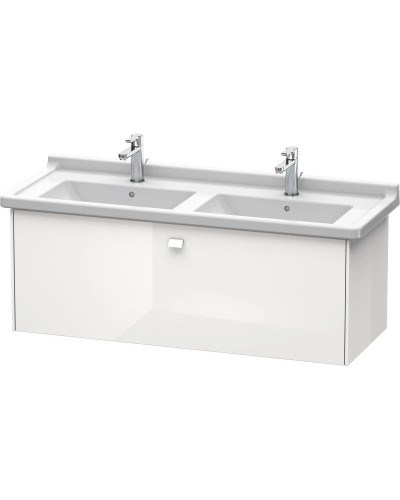 Тумба белый глянец 122 см Duravit Brioso BR404402222