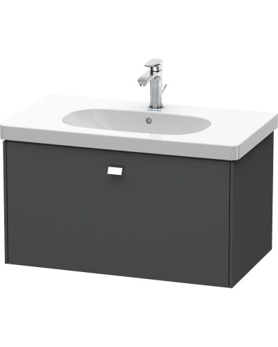 Тумба графит матовый 82 см Duravit Brioso BR404601049