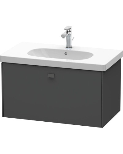 Тумба графит матовый 82 см Duravit Brioso BR404604949