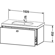 Тумба белый матовый 102 см Duravit Brioso BR404701018