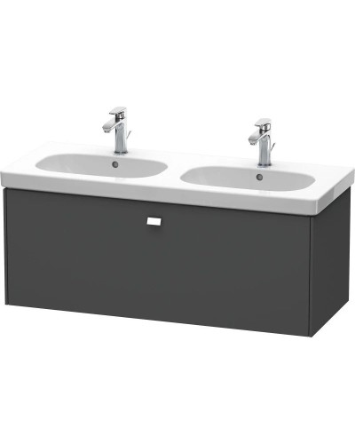 Тумба графит матовый 117 см Duravit Brioso BR404801049